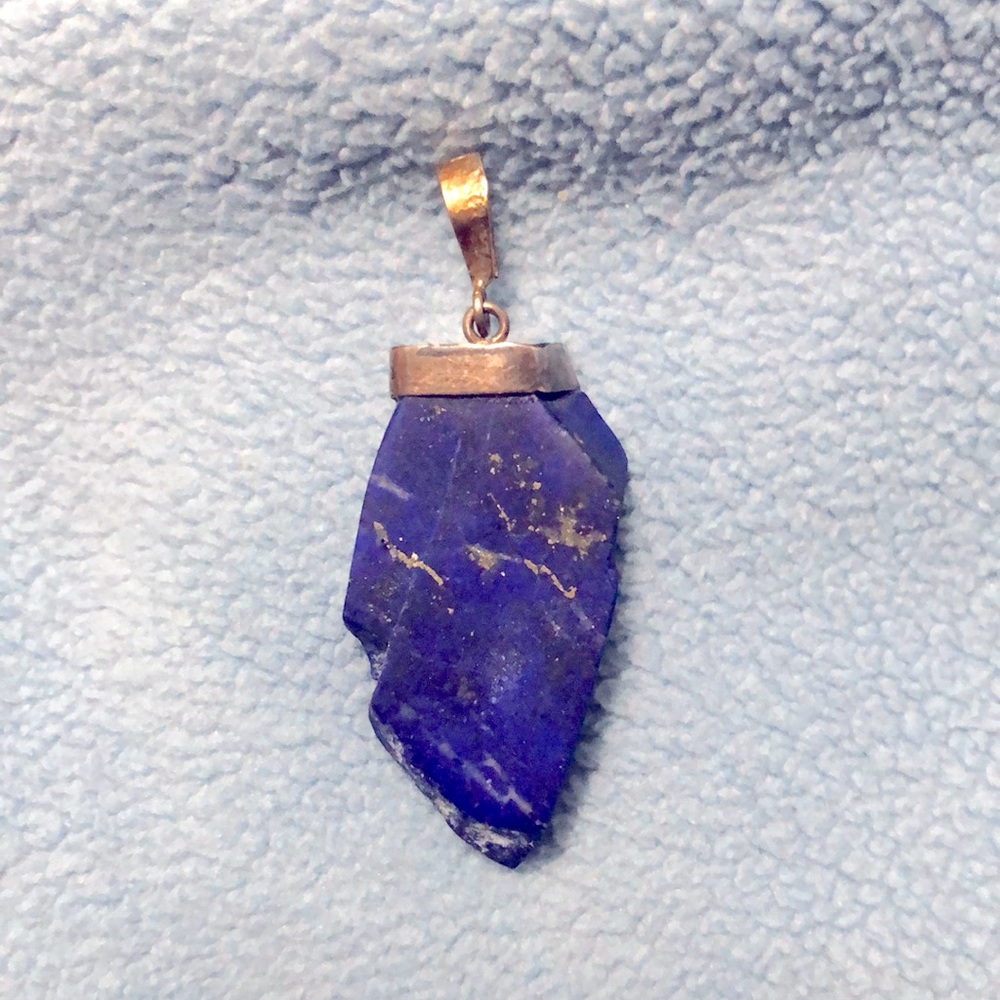 Lapis Lazuli Arrowhead Pendant